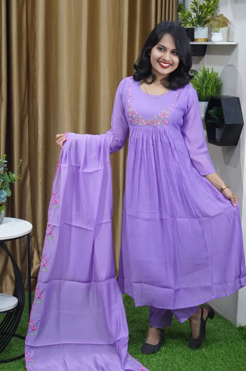 PLEATED KURTIS SET